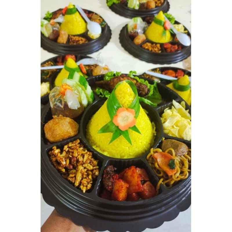 

Tumpeng mini/Nasi tumpeng/Tumpeng nasi kuning, liwet, ungu/Catering