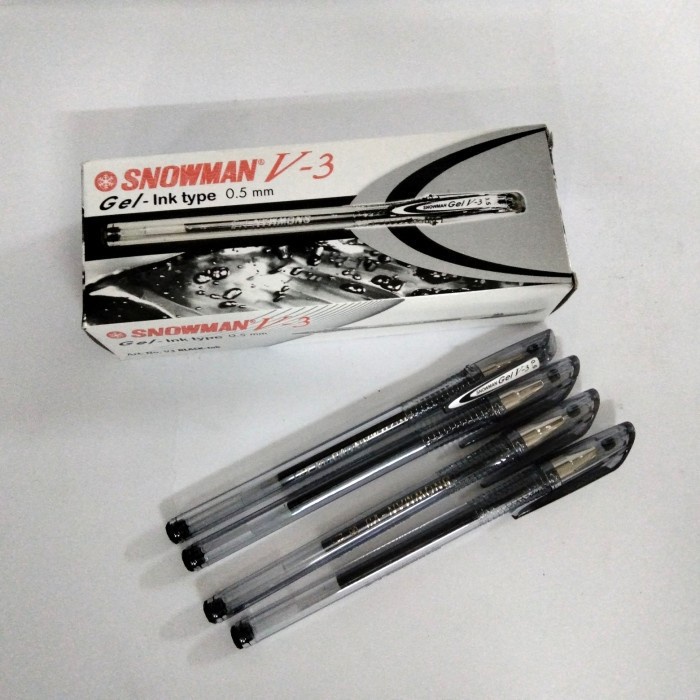 

Ballpoint Snowman V-3 0.5 - H/M/B 12 Pcs