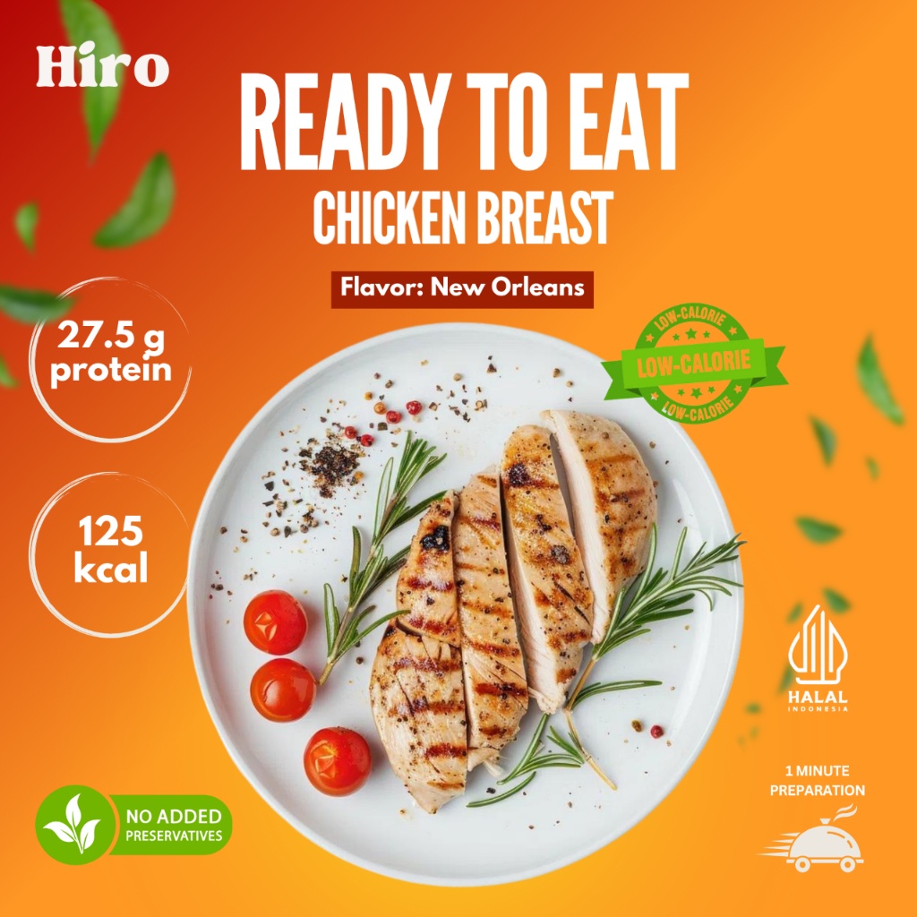 

Hiro Dada Ayam Instan Protein Daging Ayam diet tahan lama Makanan siap saji Lauk sehat rendahkalori