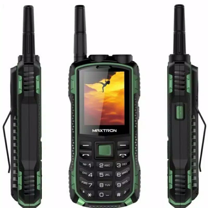 MAXTRON P12 BOMBA - HP OUTDOOR - DUAL SENTER - BISA POWERBANK - DUAL SIM - ORIGINAL - GARANSI RESMI