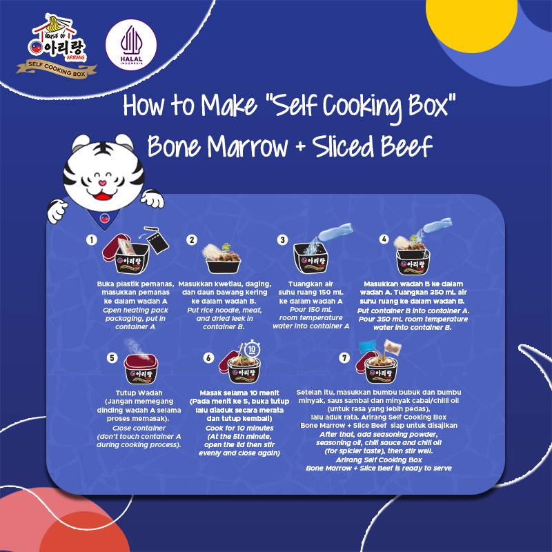 

Arirang Self Cooking Box - Korean Beef Curry dengan Authenthic Beef Noodle Instant