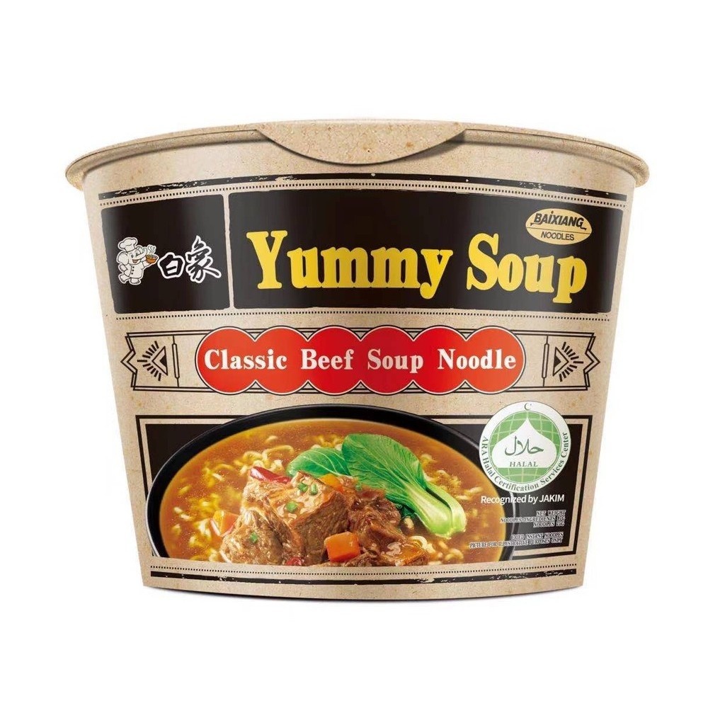 

BAIXIANG - Mie Instan Yummy Soup Series Cup Noodle