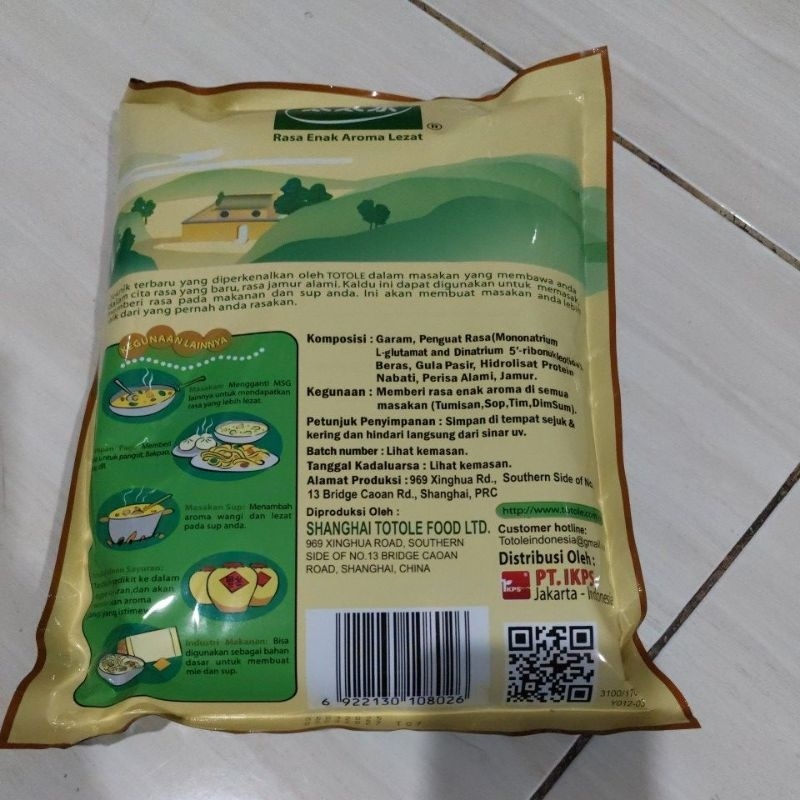 

Totole kaldu Jamur 1 kg penyedap rasa kaldu Jamur Vegetarian