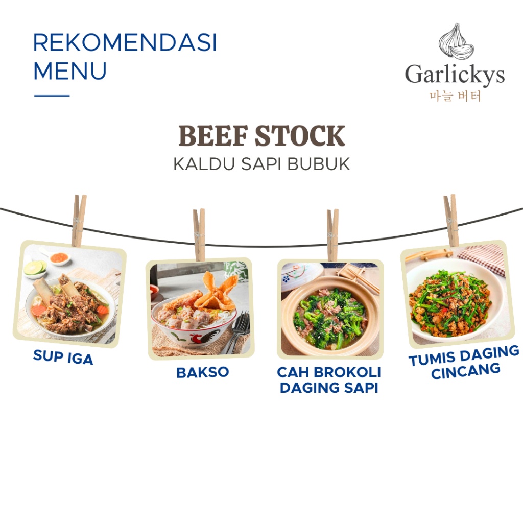 

GARLICKYS Kaldu Jamur Ayam Kampung Sayur Sapi non MSG Halal MPASI Mushroom Chicken Beef Vegetable