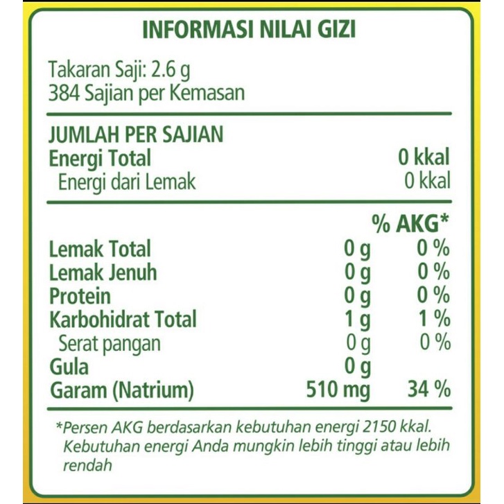 

Knorr Beef Bumbu Kaldu Rasa Sapi 1 kg
