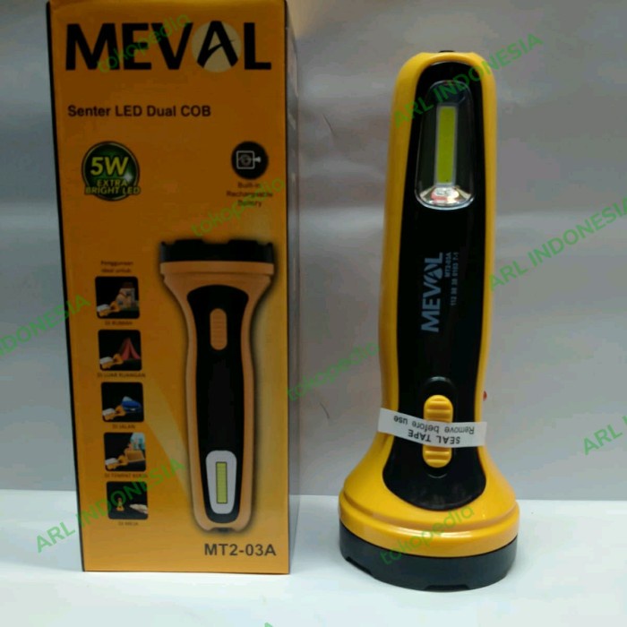 MEVAL LED Senter 5W Dual COB