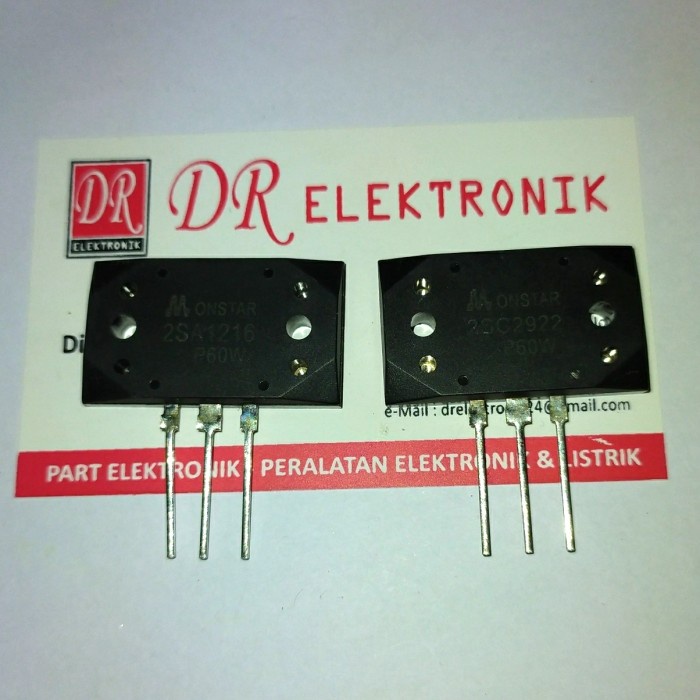 HJK Transistor Final MONSTAR kw P60w sanken 2SA1216 2SC2922 A1216/C2922