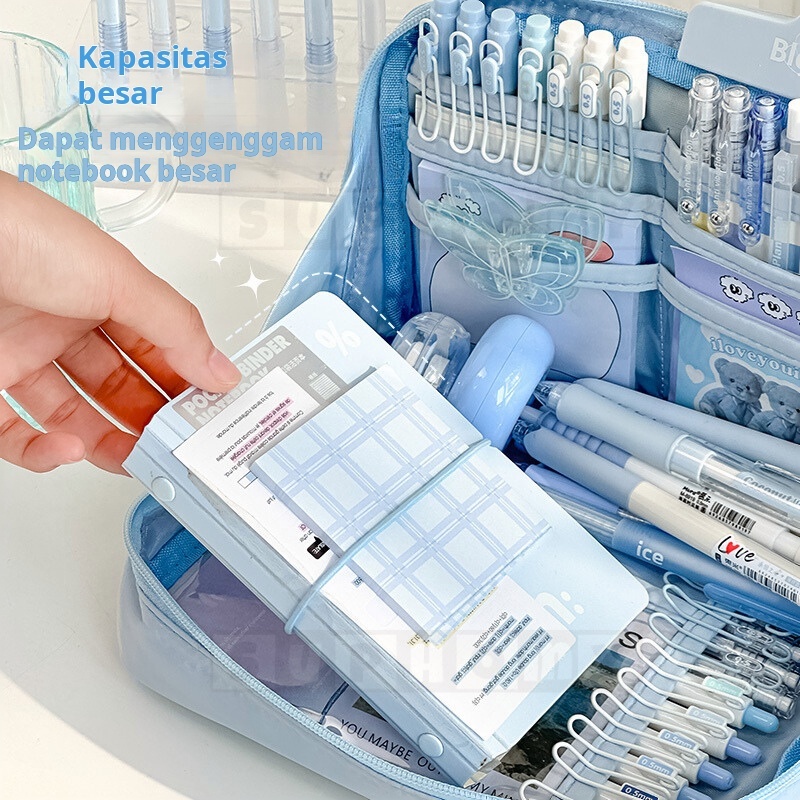 

Pencil case Tas PenaTempat Pencil Tas Pensil kotak pencil tempat alat tulis 90 kapasitas besar