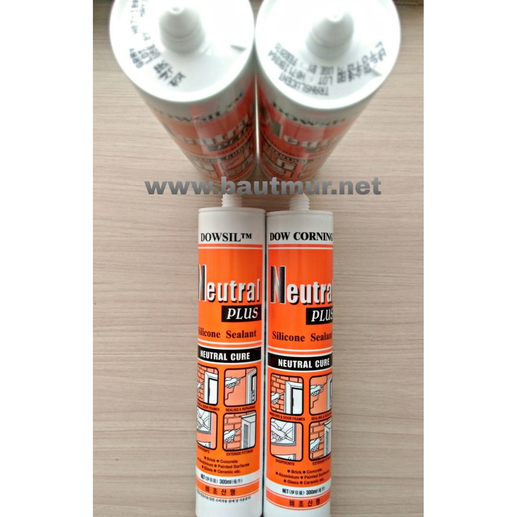 

Lem Dowsil Neutral Black 300ml Lem Silikon Kaca Non Asam hitam