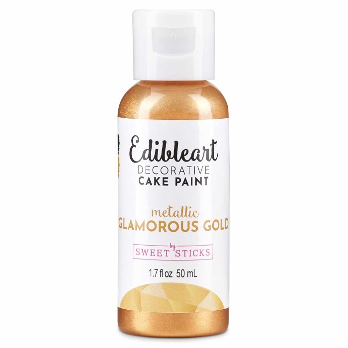 

50 ml Glamorous Gold Edible Art Paint Sweet Sticks Cake Kue Pewarna
