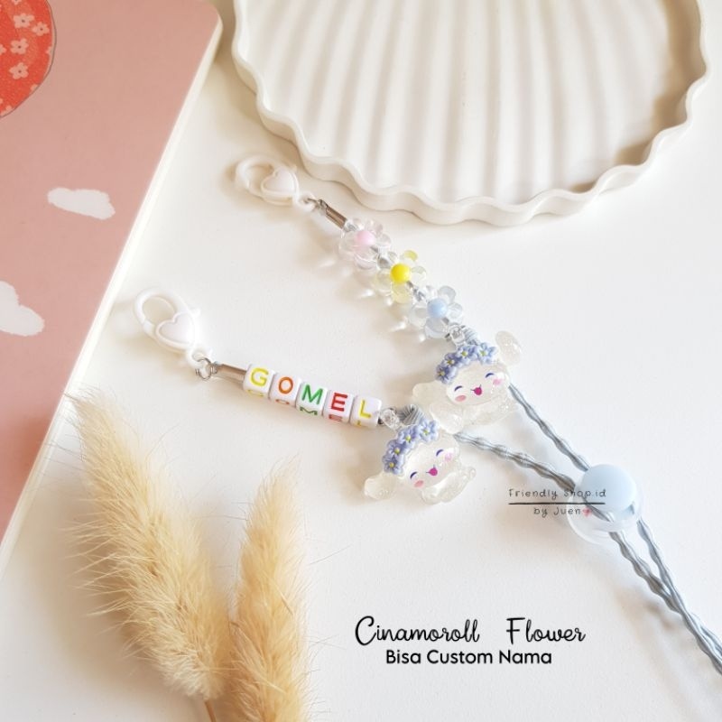 ACCMT- Strap Masker Custom Nama Part 2 / Cinamoroll / Strap Masker Anak Perempuan / Strap Mask