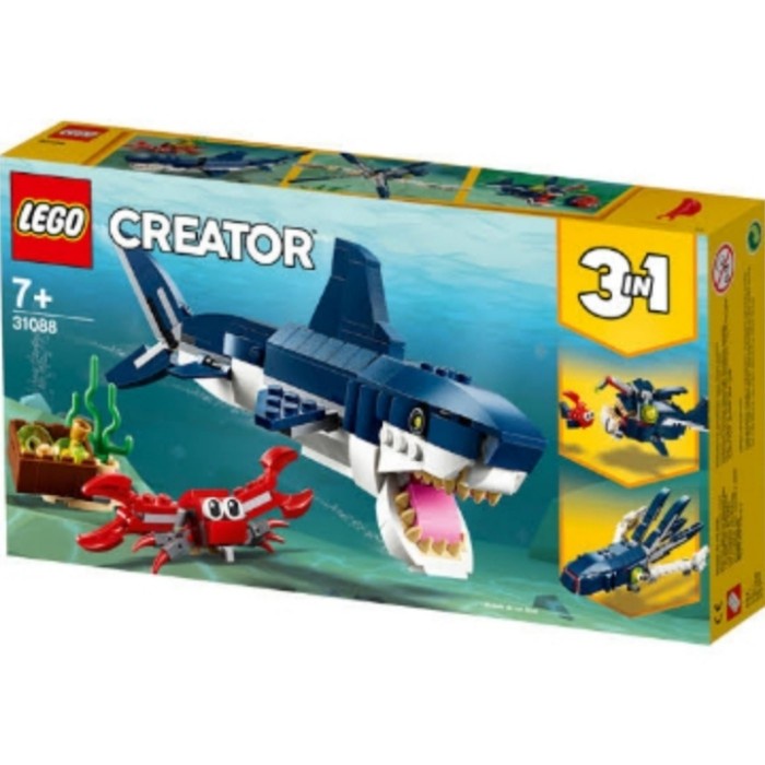 Lego Creator 3in1 31088 Deep Sea Creatures - Original Lego Shark - Hiu