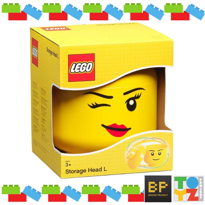 Lego Storage Head L Winking