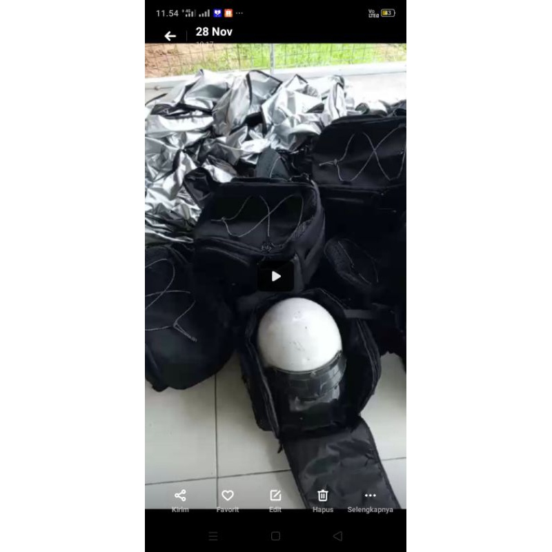 Tahan Lama Tas Bagasi Motor Trail Terbaru Set Raincover Kawasaki Klx,Crf Bok Motor Jok Belakang