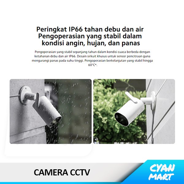 TOP KAMERA CCTV XIAO MI SMART OUTDOOR CAMERA CCTV WI-FI MI HOME APPS -