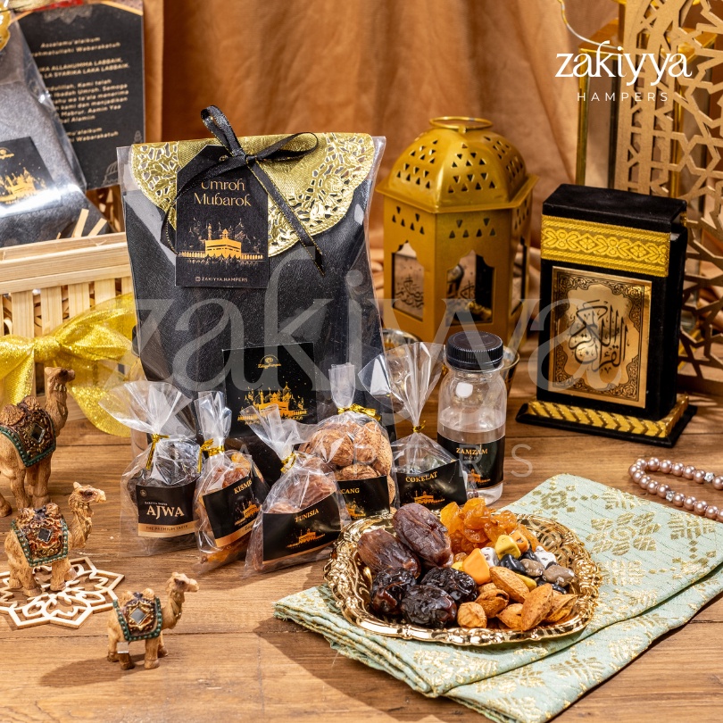 

HJ [5 Paket Hampers] Hampers Paket Oleh-Oleh / Souvenir Haji Umroh Premium Paket Fancy Angelonia