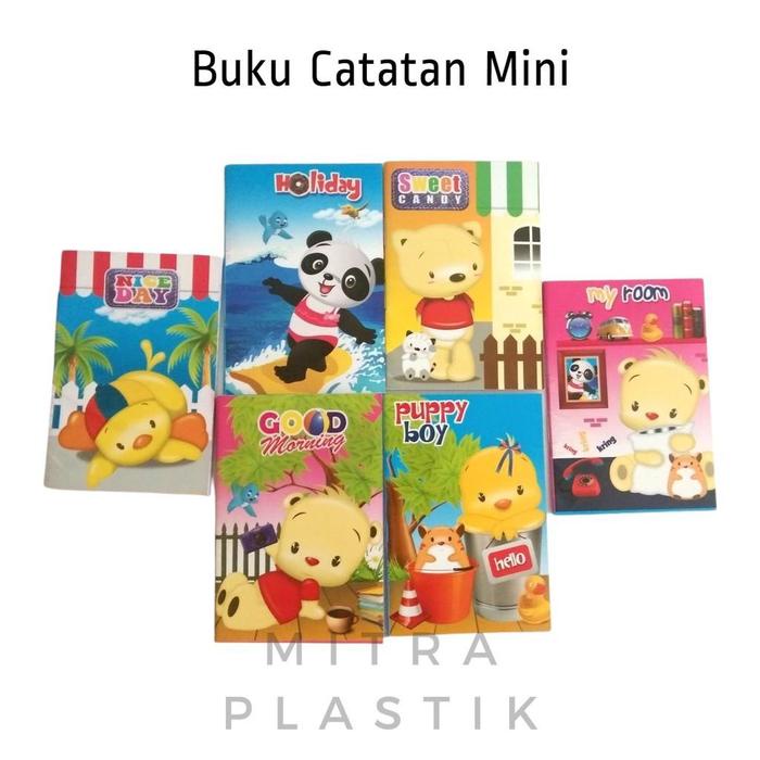 

HJK per 25 pcs Buku Memo Kecil ABD Notes Mini Notebook isi 20lbr Notepad Buku Catatan Default