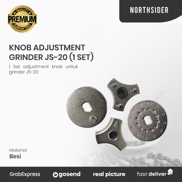 JAYAmart- Knob dan plat adjusment grinder kopi JS-20 1 set