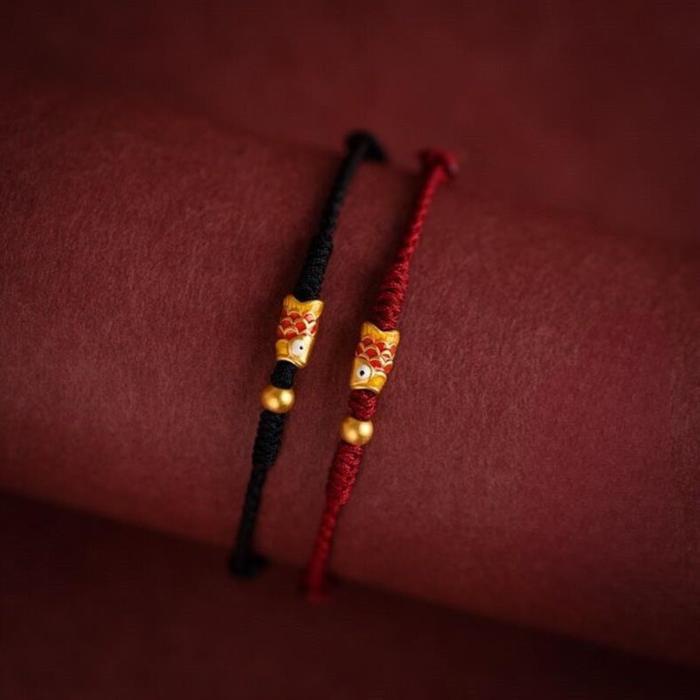 

HJK Gelang Tali Keberuntungan Ikan Hoki Kepang JW021124