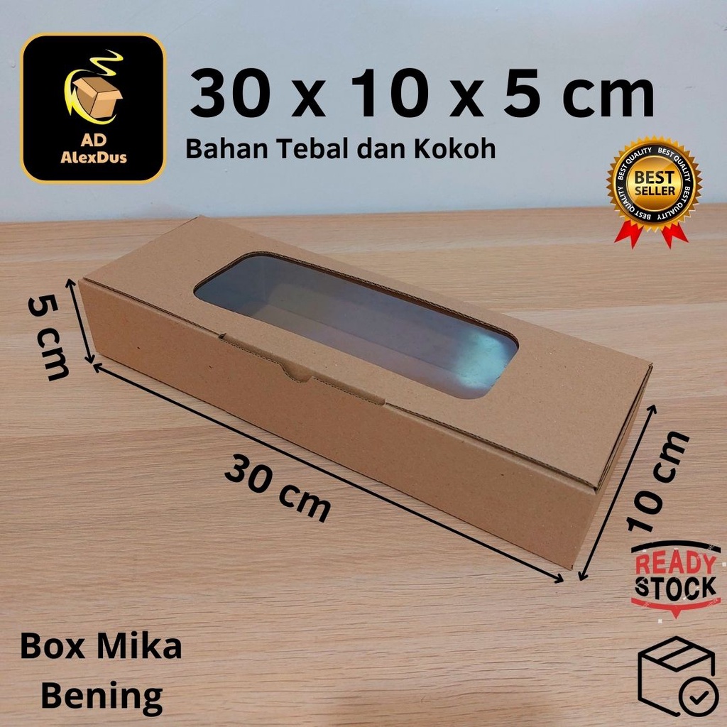 

Kardus Mika 30 x 10 x 5 cm Model Diecut | Kotak Box Dus Hampers Kue Snack Parcel