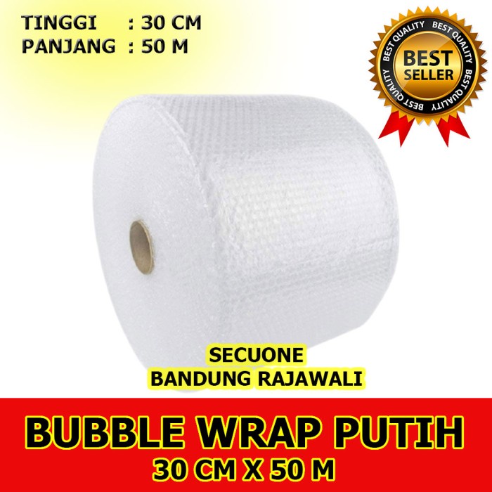 

pernakpernik- Bubble wrap / Buble Wrap Putih 30 cm ready stok gosend bandung