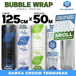 

pernakpernik- Plastik Bubble Wrap 125cm BUBBLE WRAP BERWARNA DKM PLUS ROLL