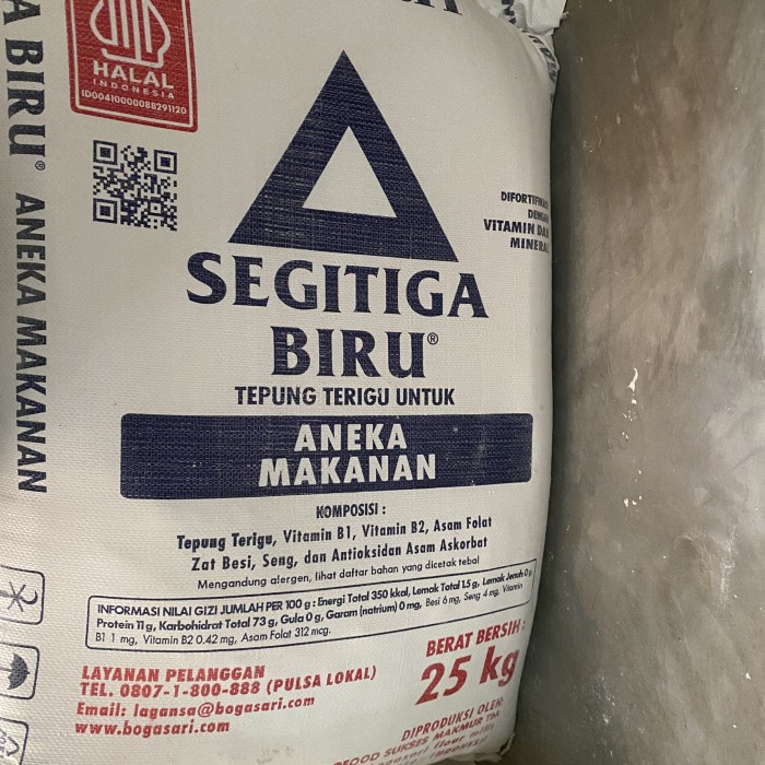 

Terigu segitiga biru bal an isi 25 kg
