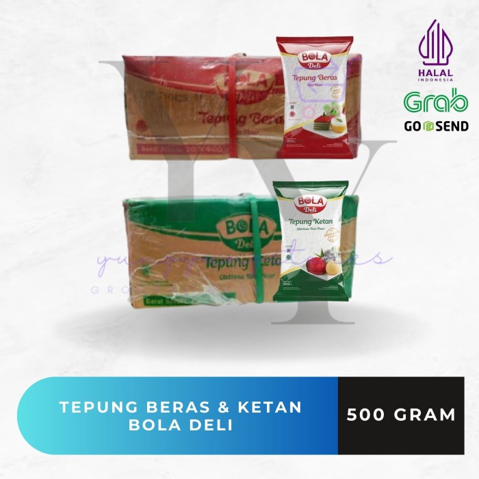 

1 Dus Isi 20 Bungkus Tepung Beras / Ketan Bola Deli 500 gram