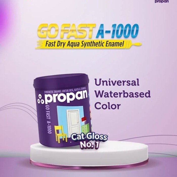 Agen Bangunan - Cat Propan Go Fast A 1000 Putih Dan Warna Gofast Water Based