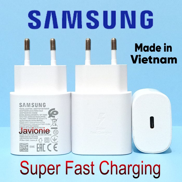 ADAPTOR KEPALA CHARGER SAMSUNG A33 A53 A73 M23 M33 M53 5G 25W ORIGINAL