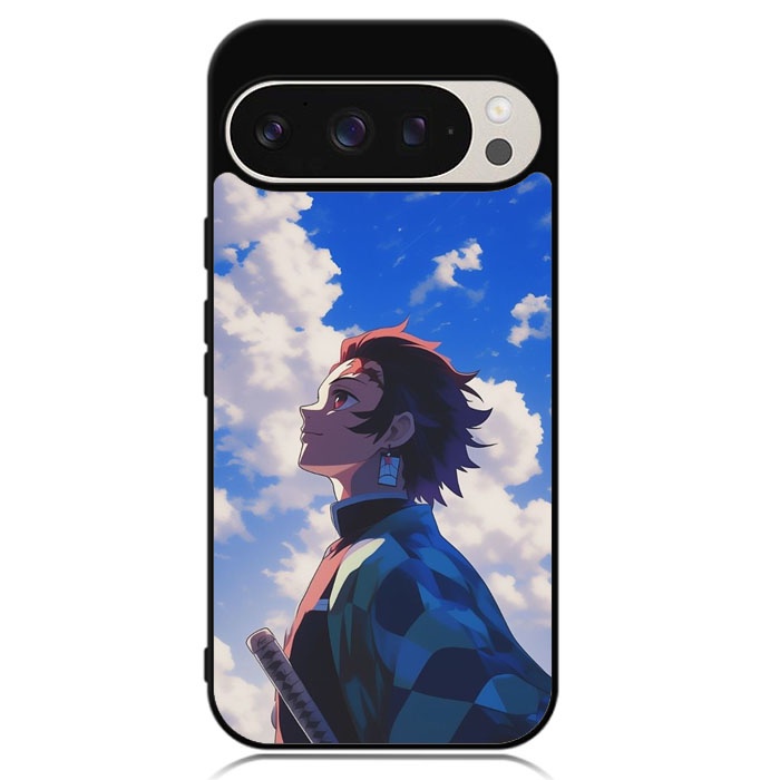 Hybrid Case Custom Hardcase Google Pixel 9 8 7 6 5 4 4A 3 3A 2 Pro XL 4G 5GWallpaper tanjiro RH0084