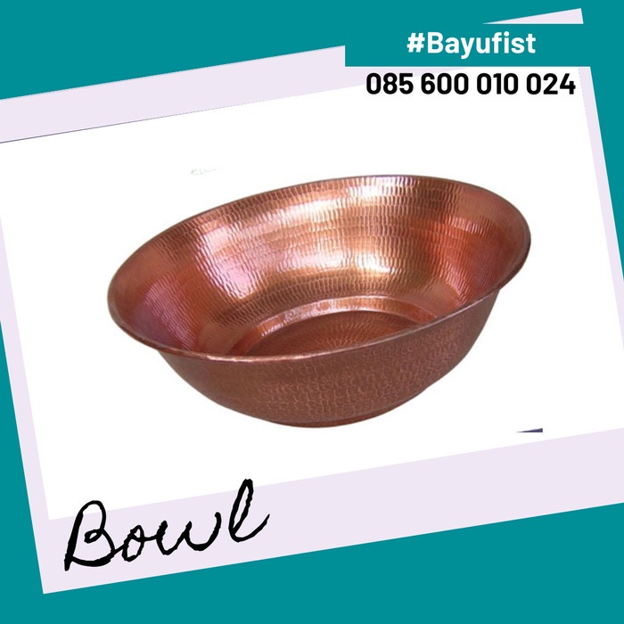 Ready Stok" Bowl, Rendaman Kaki, Bejana Spa, Baskom Dari Tembaga Kuningan Terbaik