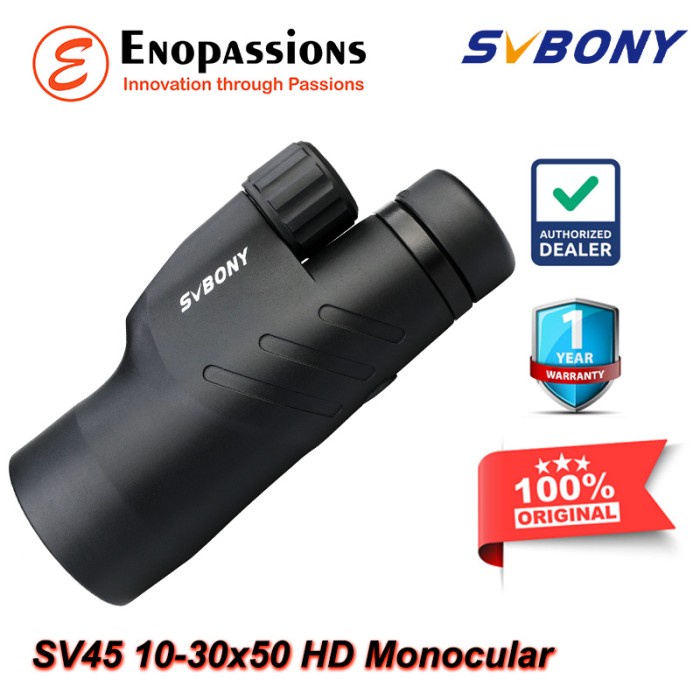 TERMURAH Svbony SV45 10-30x50 Monocular HD Waterproof