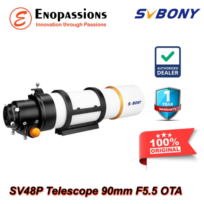 BRG BARU Svbony SV48P OTA Refractor Telescope 90mm F5.5 Teleskop Astronomi