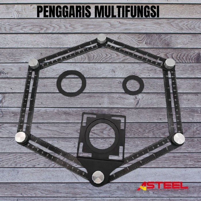 

[tmr] - Penggaris keramik granit 6 siku sudut lipat mutifungsi berkualitas
