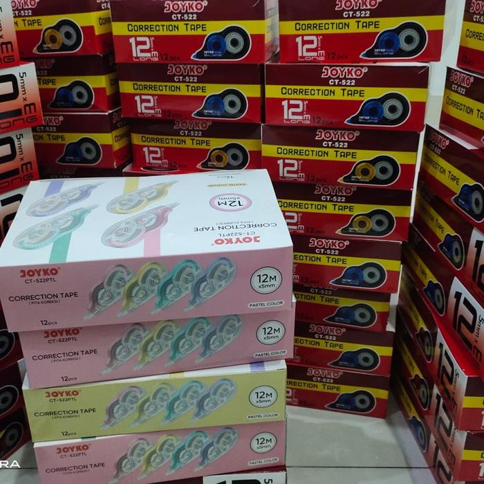 

[tmr] - Joyko Correction Tape 12M Tipex Kertas Joyko CT 522 1 BOX 12 PCS
