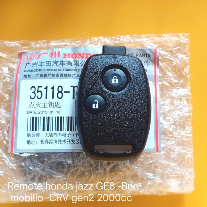 Remote Honda Jazz Ge8 Brio Mobilio Crv Gen2 Cc2.0 Asli 100%