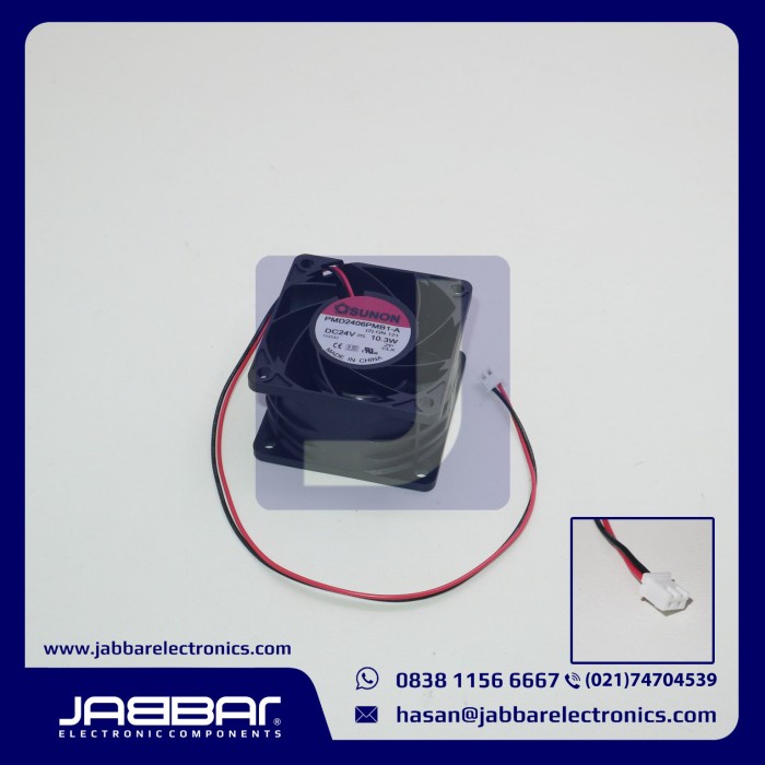 Jual [READY] PMD2406PMB1-A DC24V 10.3W SUNON FAN (2 CABLE - 6x6x4cm)