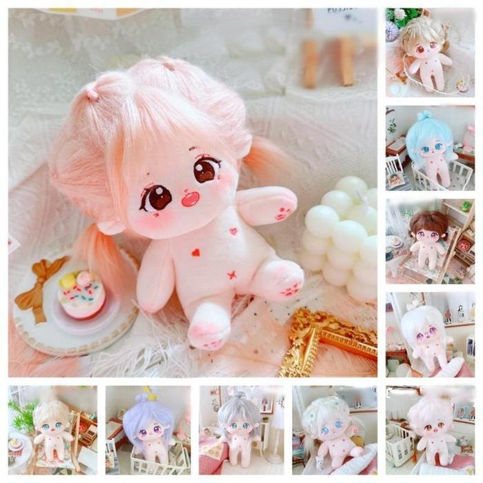 Terbaru Vixplorn 20Cm Cotton Doll /Boneka Kapas Crazy And Cute Hair Doll/Non Attribute Naked Doll