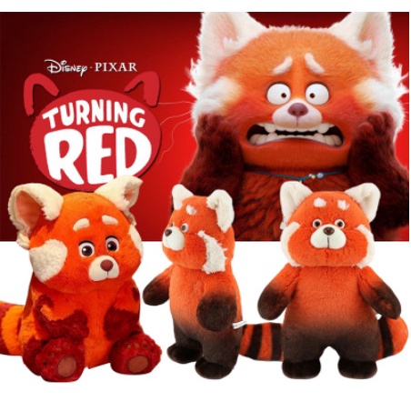 Terbaru Boneka Turning Red Panda Plush Doll Kawaii Cute Anime Stuffed Gift