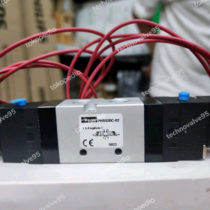 (Good) PARKER PHS520C-02/SOLENOID VALVE PNEUMATIC PARKER PHS DRAT 1/4" INCH