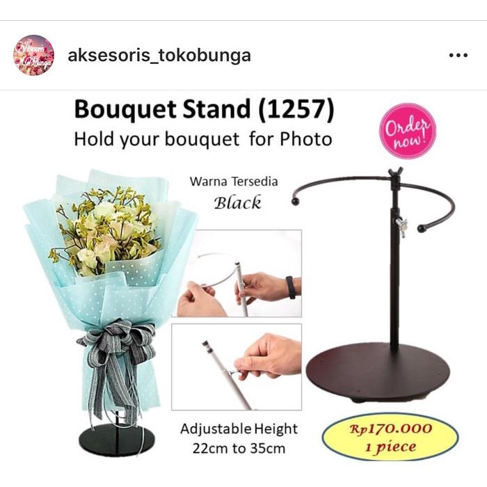 HANDBOUQUET STAND BUKET STAND PENOPANG BUKET BARANG FLORIST AKSESORIS