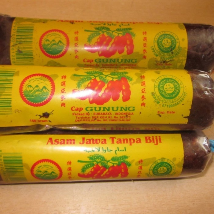

(Best) Asem Jawa Tanpa Biji Cap Gunung 150gr -7