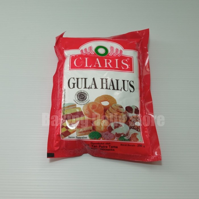

(Best) GULA HALUS CLARIS/TEPUNG GULA CLARIS KEMASAN 250 GRAM