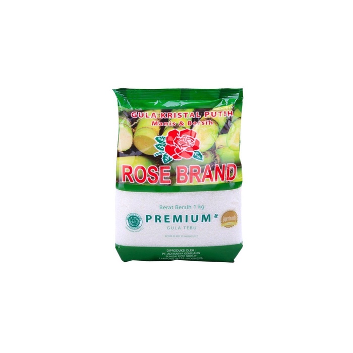 

(Best) Rose Brand Gula Premium / Gula Pasir / Gula Kristal Putih 1 Kg