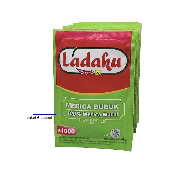 

(Best) Ladaku - Merica Bubuk - Paket 6 sachet