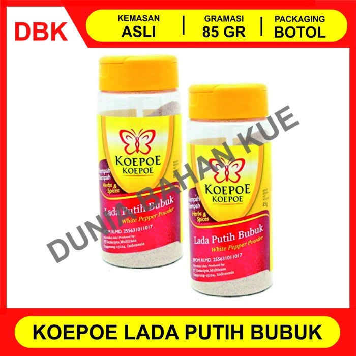 

(Best) LADA PUTIH BUBUK KOEPOE KUPU / LADA PUTIH / MERICA / KUPU / 85 GR