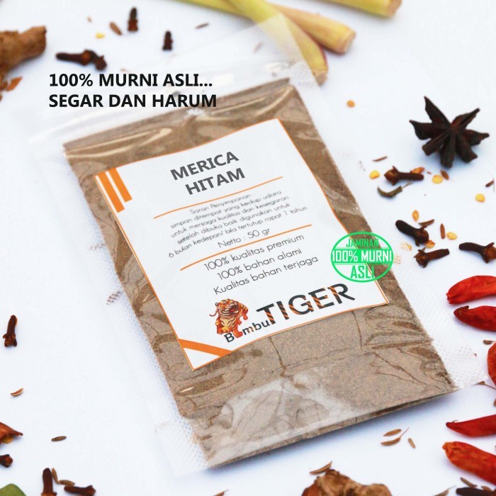 

(Best) Merica Hitam Bubuk / Black Pepper Powder / Rempah Pure Murni