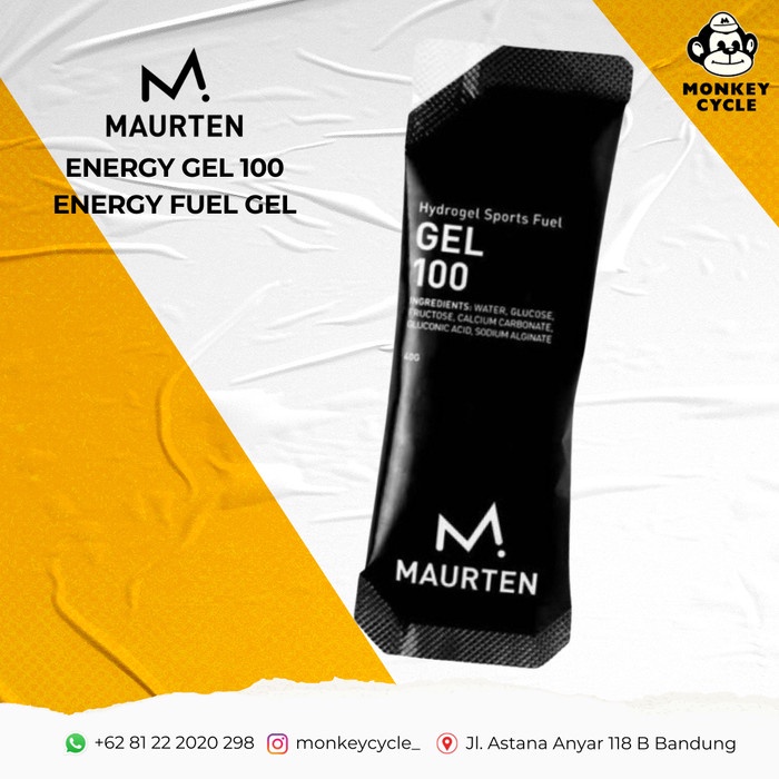 ReadyGanSiapkemas- Maurten Energy Gel 100 Energy Fuel Gel - Black Gel 100 -Good