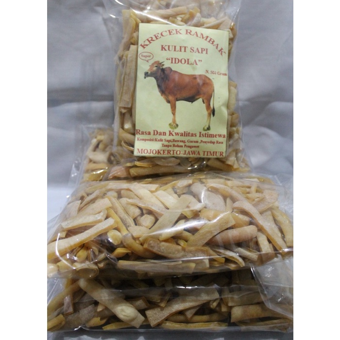 

(Good) Kerupuk Rambak / Kerupuk Kulit Sapi " MENTAH " Kualitas Super 500 Gram